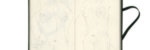 Stacey Lewis | Sketchbook VI (Green) - Proportion Calculations - Life Drawing - The Garrett Centre, Bethnal Green